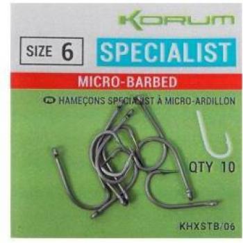Korum Xpert Specialist Micro Barb Hooks (Pack of 10)