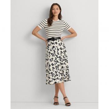 Falda midi estampada en flores 'SHARAE' - Lauren Ralph Lauren