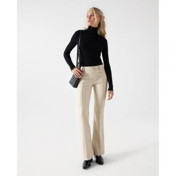 Salsa Jeans Pantalón Flare Efecto Piel