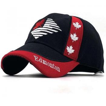 Snapback de Estilo Casual con Detalle de Hojas de Arce