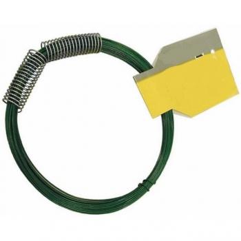Fil d'acier plastifié vert 100m 3,3mm