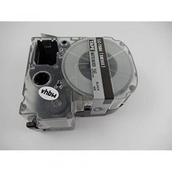 Vhbw - Label Tape Replacement for Epson LC-7SBE, 36mm Black on Silver