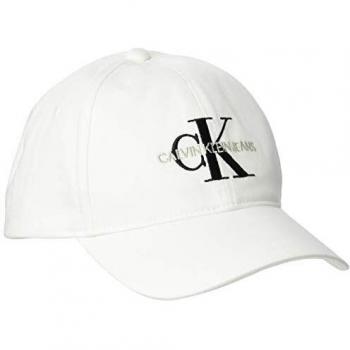 Calvin Klein Jeans Damen Ckj Monogram Baseball Cap, Weiß (Bright White Yaf), Einheitsgröße