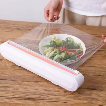 Plastic Wrap Cutter and Holder