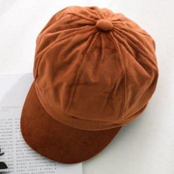 Künstlerische Herbst-Winter Baskenmütze für Damen