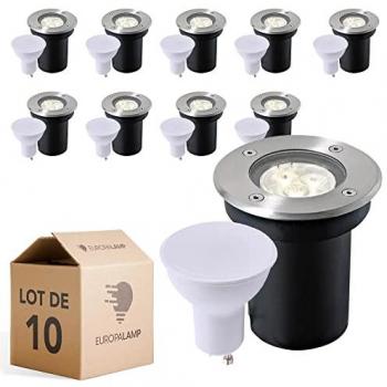 Set di 10 Faretti LED da Incasso GU10 7W