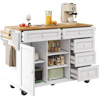 Table Basse Design Octogonale en MDF Blanc
