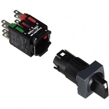 Interruptor selector 3 posiciones Schneider Electric lengüeta de soldadura 15mA