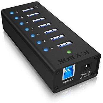 IB-AC618 7-Port USB 3.0 Hub with USB Charging Port