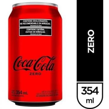 Gaseosa Cola Zero 354 ml (lata)