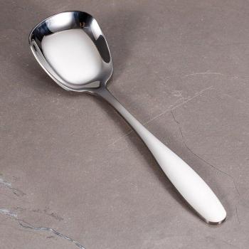 304 Stainless Steel Square Head Flat Bottom Soup Spoon