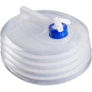 Portable Folding Water Bucket with Faucet - PE Food Grade Water Storage for Hiking