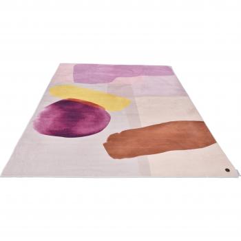 TOM TAILOR HOME Kurzflor Teppich Shapes - THREE, lila