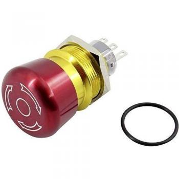 TRU COMPONENTS TC-GQ22-A-11TSB203 Kill Switch 250V 5A 1 Maker 1 Breaker IP65