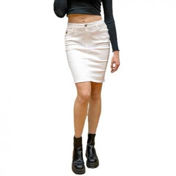 Lois Jeans Gonna di Denim 123705-102-2023 Bianco 26