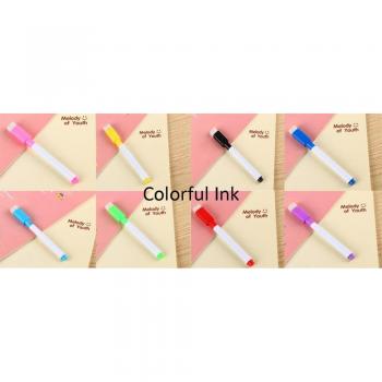 Black Ink Whiteboard Markers with Built-in Eraser