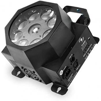 Jeu de lumière noire - Spot GOB 8x3W LED RGBW - DMX - Flash F7300231 MAGNUM