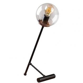 Model 17 Black Table Lamp with Clear Shade - LED Indoor Lighting