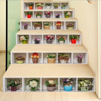 Adhesivo 3D Lujo Plantas en Maceta Eco