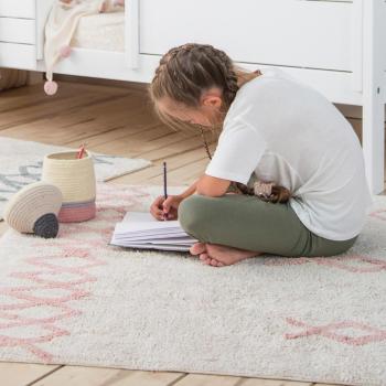 Lorena Canals Tapis coton lavable rose 240x2x170 cm