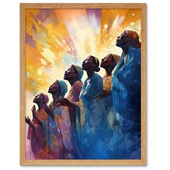 Divine Voices: Female Gospel Choir Wall Art (12x16)