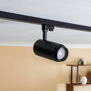 Arcchio Nanna LED Rail Spotlight, 3000K, Black, DALI