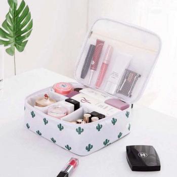 Everyday Cosmetic Bag - Buy 2 Get 1 Free - Cactus