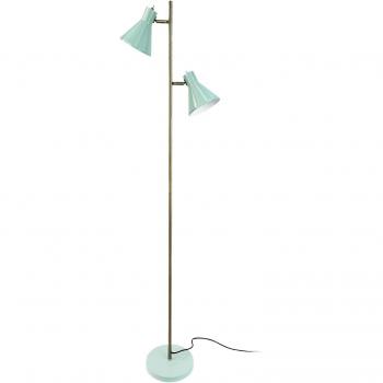 Lampada alta Dyberg Larsen Sleep, verde menta, 165 cm, in acciaio