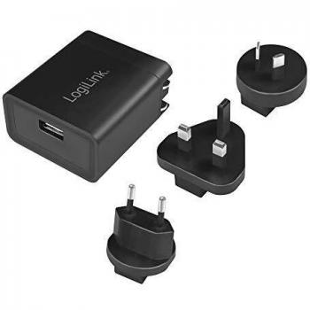 LogiLink PA0187 Caricabatterie Universale Nero AC Interno
