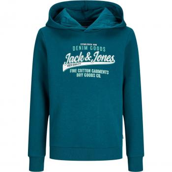 Felpa con cappuccio JJELogo Sweat Hoodie 2Col di Jack & Jones junior - Taglie 128 a 176 - Colore blu - Per ragazzi