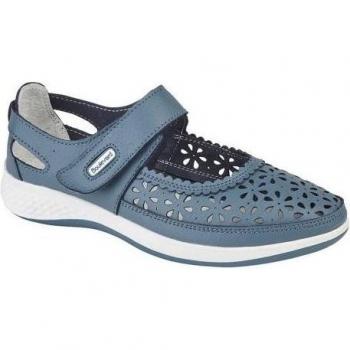 Wide-Fit Boulevard Bar Shoes for Women – Light Grey, UK 4