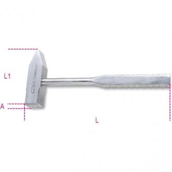 Beta 1370INOX Martello in acciaio inossidabile 500g
