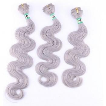 Extensiones de Cabello Sintético 16 18 20 Pulgadas Onda del Cuerpo - Doble Trama