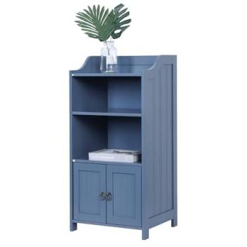 Mobiletto stretto per bagno Relaxdays MDF grigio 86x40,5x36 cm