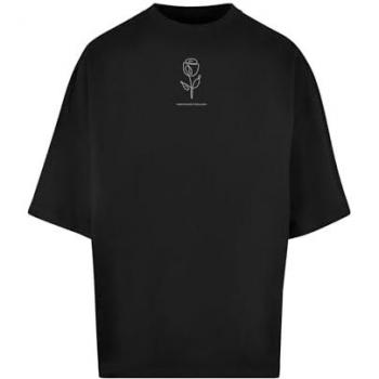 Maglietta Mc Clothes maniche corte tulipano gigante nero XL