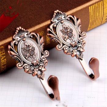 Vintage Perchas de Puerta 2 Unidades – Accesorios Decorativos Rosa