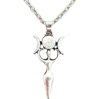 Wiccan Triple Moon Goddess Pendant Jewelry