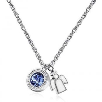 Pendentif Ange Étincelant en acier inoxydable