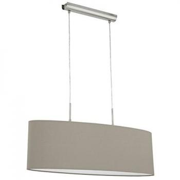 Pasteri 2 Light Ceiling Pendant Bar Satin Nickel