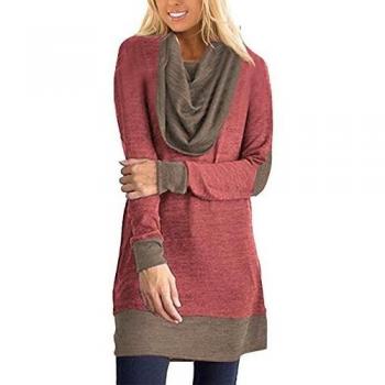 Pull VONDA Femme col châle A‑wine rouge XXL