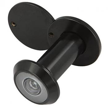 Mirilla Extensible Negro Mate para Puertas - Amig