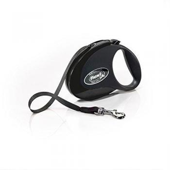 Flexi Correa Style Cinta Negra Para Perros M