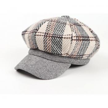 Ldslyjr Cotton Plaid Beret