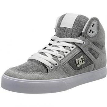 DC Shoes Pure High-Top WC TX Se, Scarpe da Skateboard Uomo, Rosso (Grey/Grey/White Xssw), 43 EU