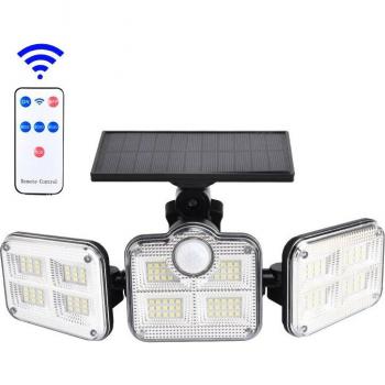 Applique murale solaire extérieure avec capteur de mouvement et LED