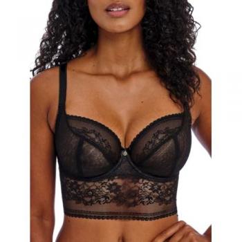 Freya Women’s Longline Plunge Bra (Sydnie) – Black, 34D
