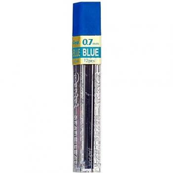 Etui 12 mines 0,7 mm Bleue