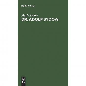 Sydow, Marie: Dr. Adolf Sydow