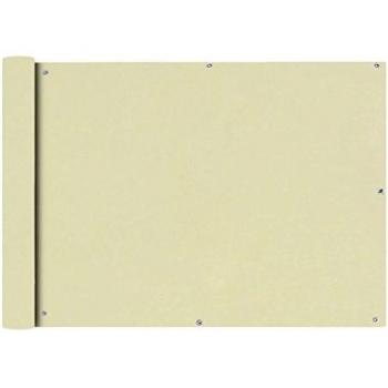 VidaXL Toldo para balcón tela oxford 75x600 cm crema