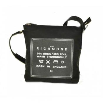 John Richmond Borsa tracolla grande Bowie nera